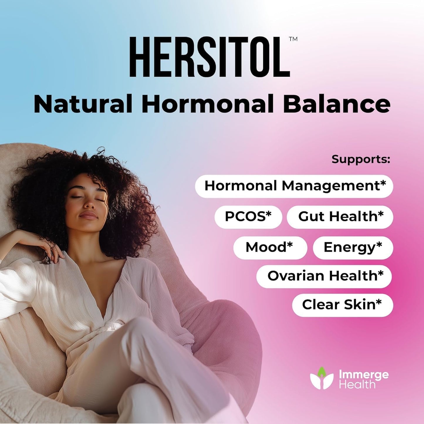 Hormone Balance for Women: Myo-Inositol & D-Chiro Inositol Supplement with Folic Acid, B12 & Probiotics - Female Vitamins for PCOS, Ovarian Support, Fertility, Menstrual Cycle - 30 Capsules