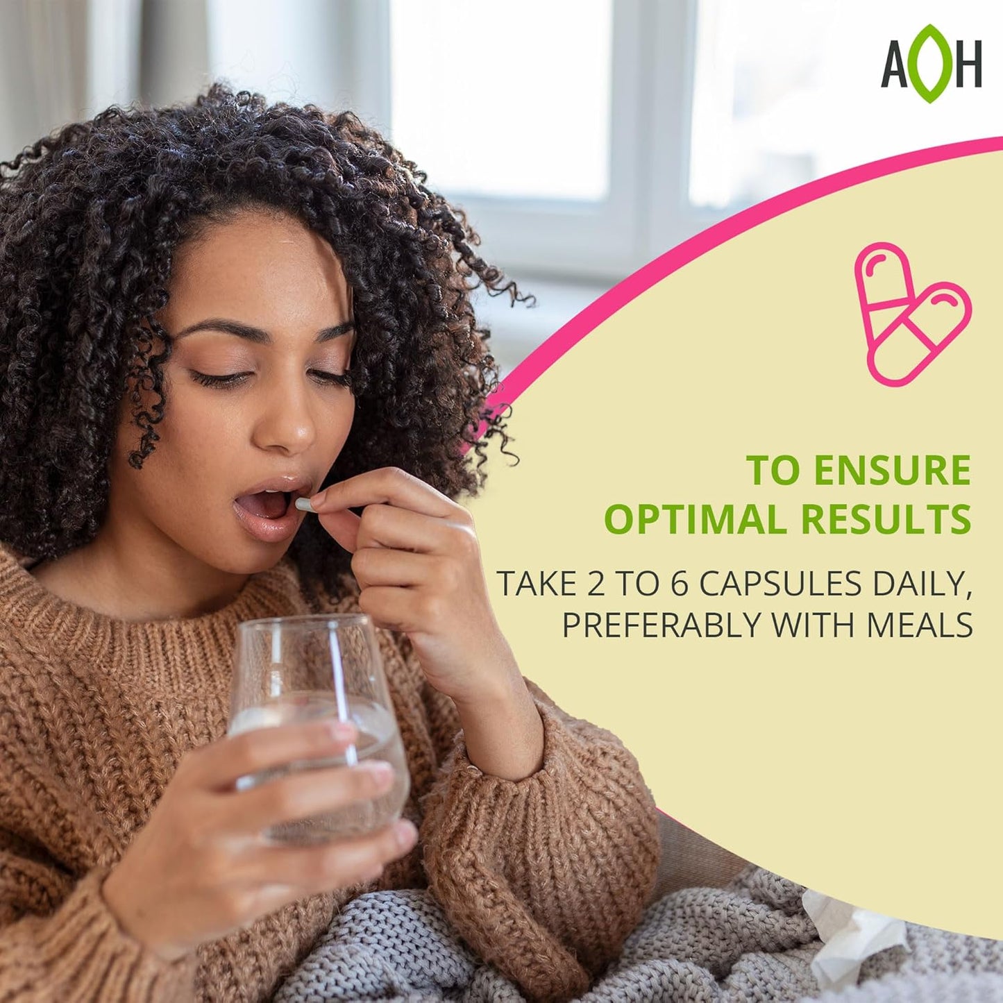 Hormone Balance for Women Supplement with Adaptogens - Vitex, Ginseng, Cat's Claw - Vegan, Gluten-Free, Dairy-Free - 90 Capsules