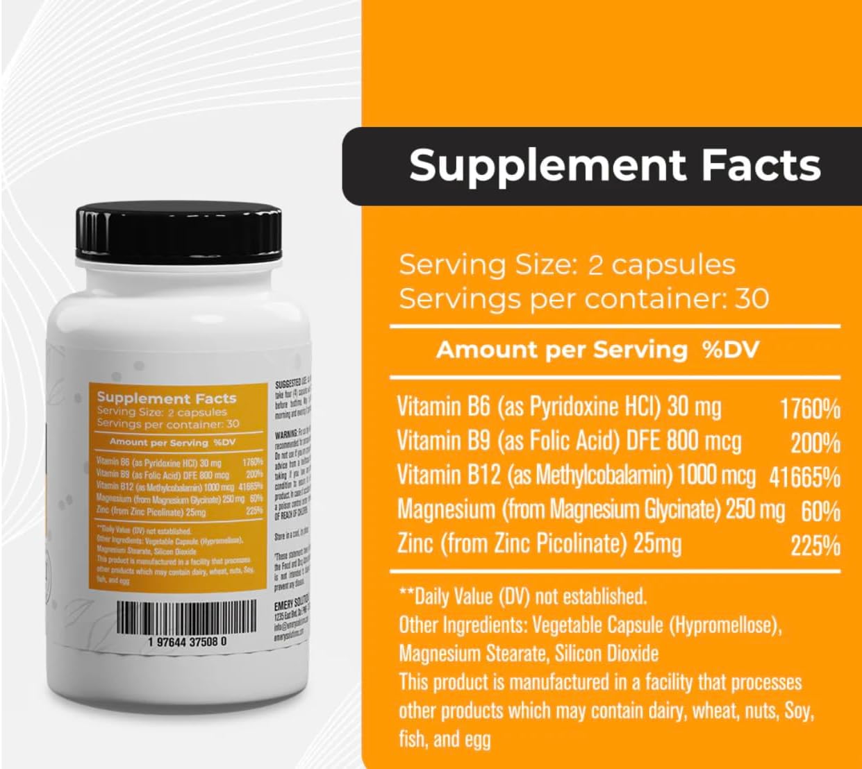 Hormone Balance Multivitamin Supplement for Women & Men - Dr. Emery's Natural Hormone Support with Zinc, B Vitamins, Magnesium - 120 Capsules - BoostGo Australia