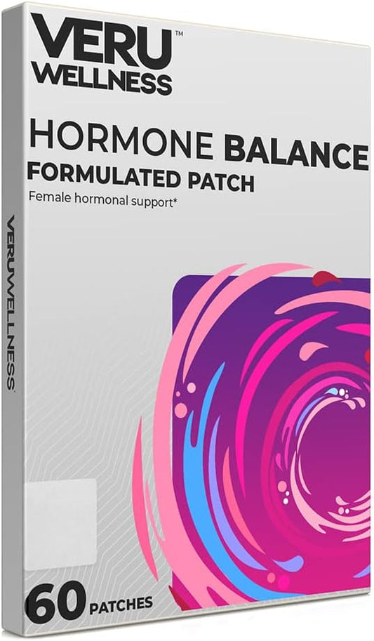 Hormone Balance Patch with Myo Inositol & D-Chiro Inositol for Women - Ovarian, Menstrual & Mood Support (60 Patches)