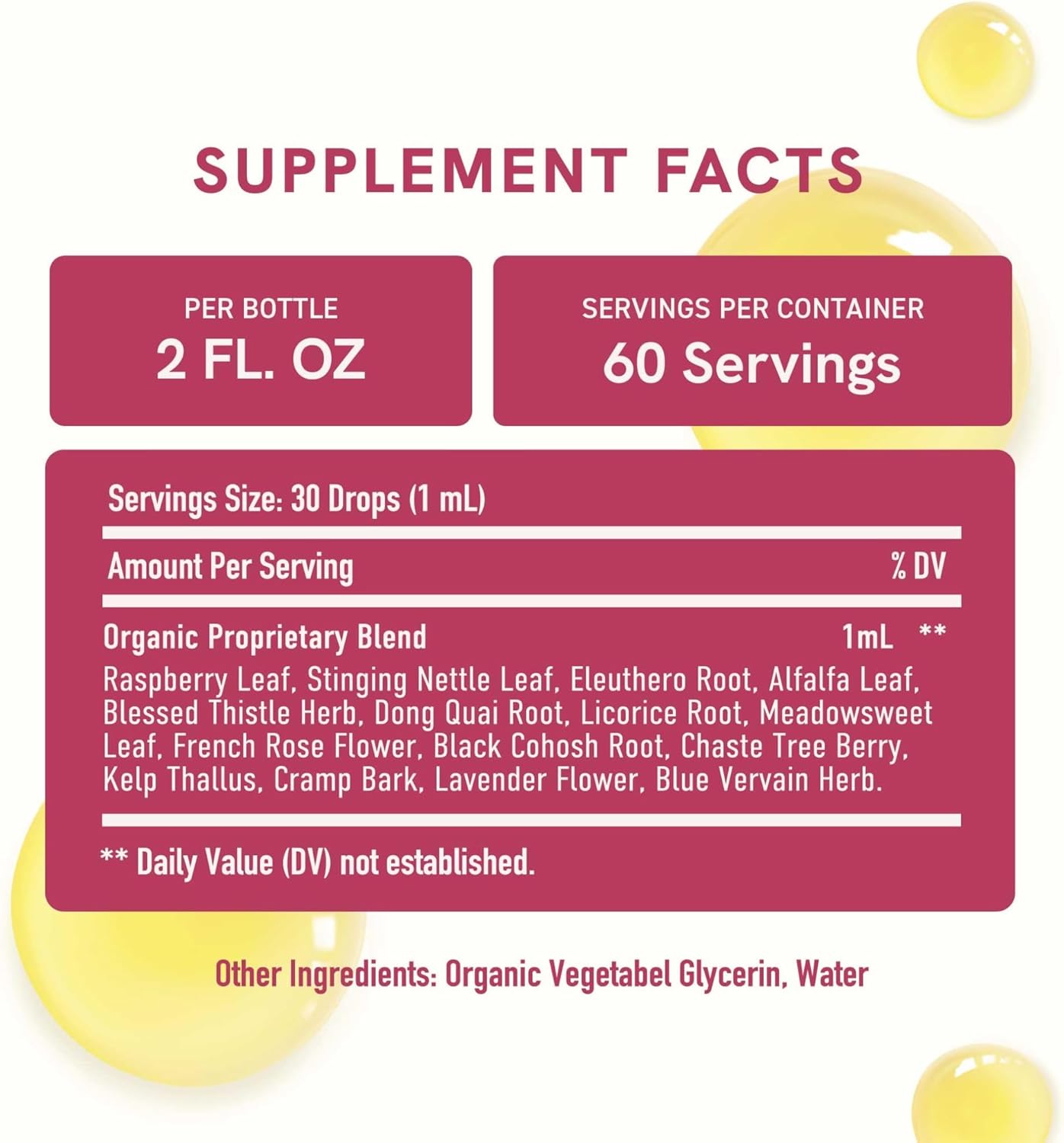 Hormone Balancing Bundle: Herbal Tincture & Inositol Supplement for Women - 30 Servings & 60 Servings