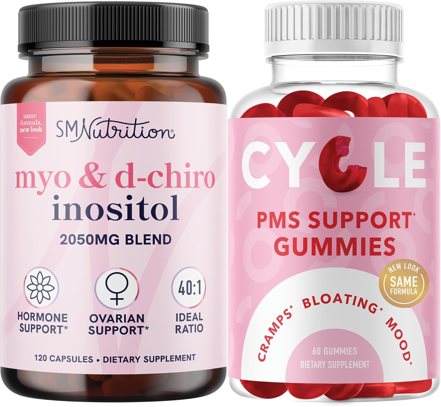 Hormone Balancing Bundle: PMS Support Gummies & Inositol Supplement for Women