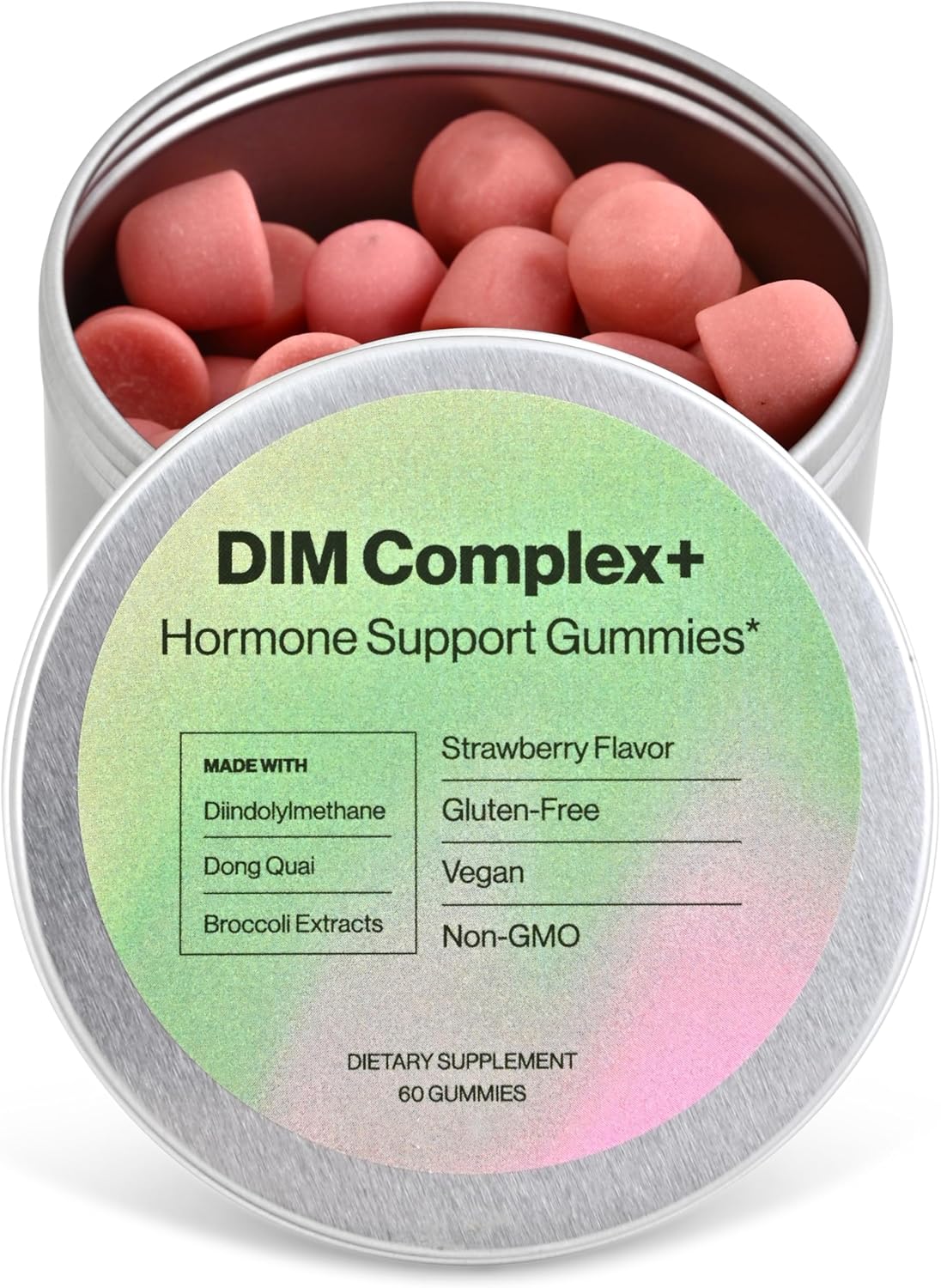 Hormone Support DIM Complex Gummies with Dong Quai & Broccoli Extract - Extra Strength Formula for Habits & Habitat