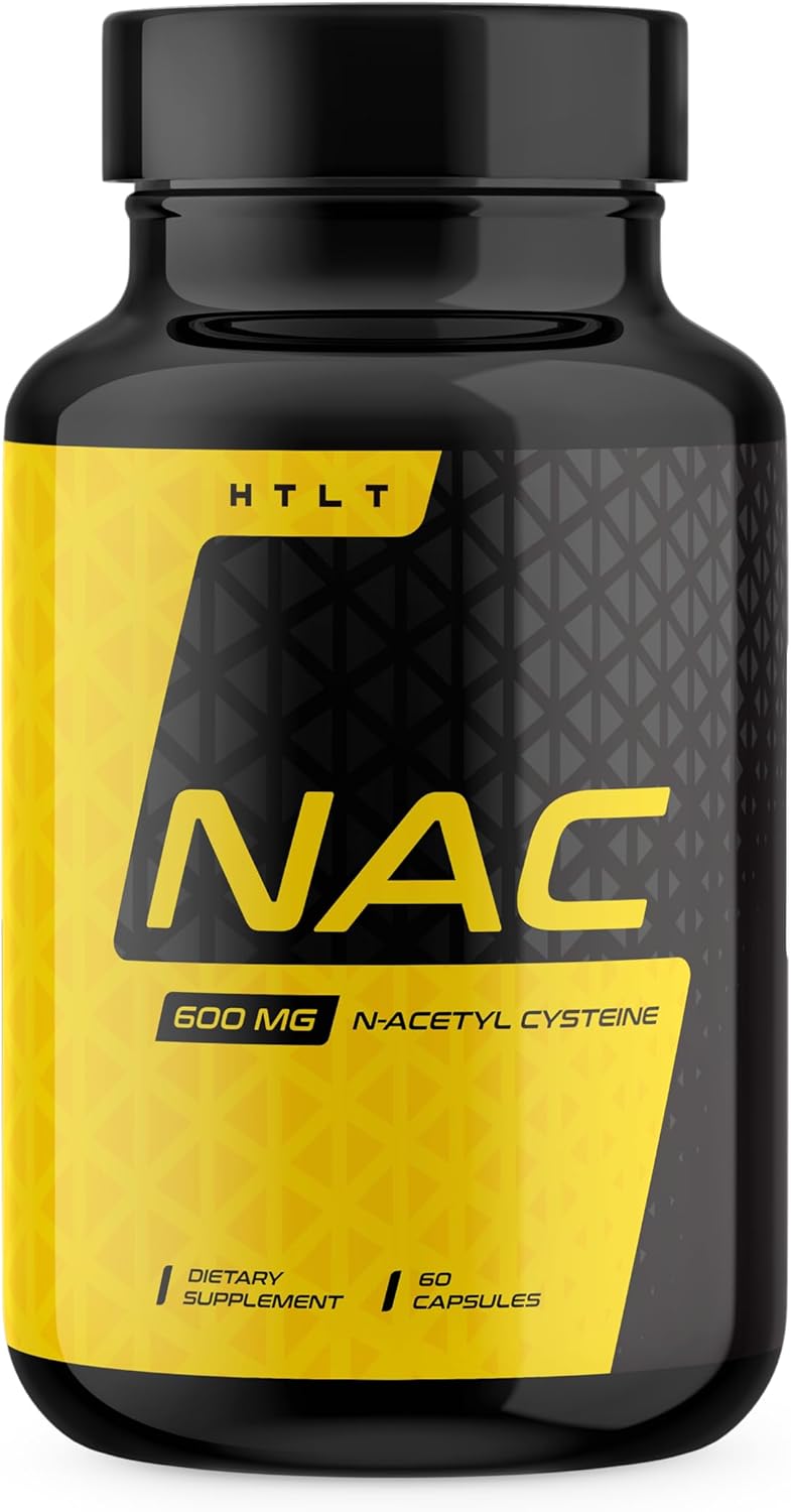 HTLT NAC Liver Support Supplement | 600mg of N-Acetyl Cysteine | 60 Capsules by HTLT Supps