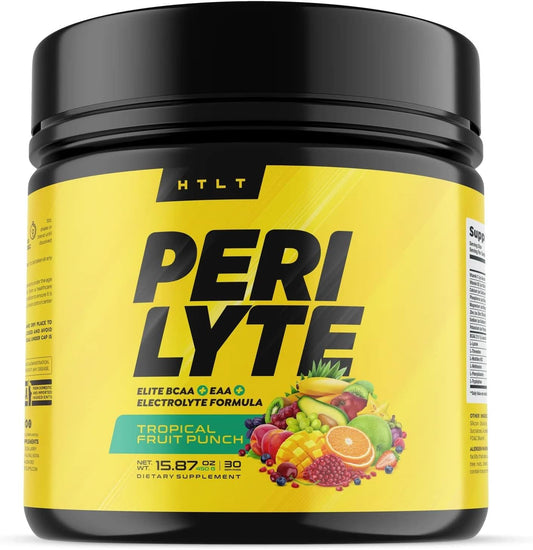 HTLT Perilyte Hydrating Electrolyte Drink Mix with BCAAs and Essential Amino Acids - Post Workout Recovery Powder for Muscle Health