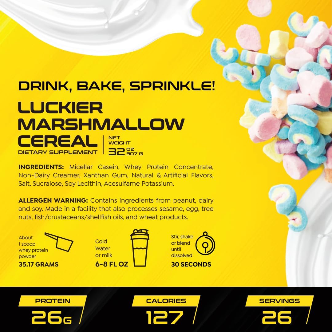 HTLT Supps Whey and Casein Protein Shake Powder for Sustained Energy - Ideal for Baking and Cereal