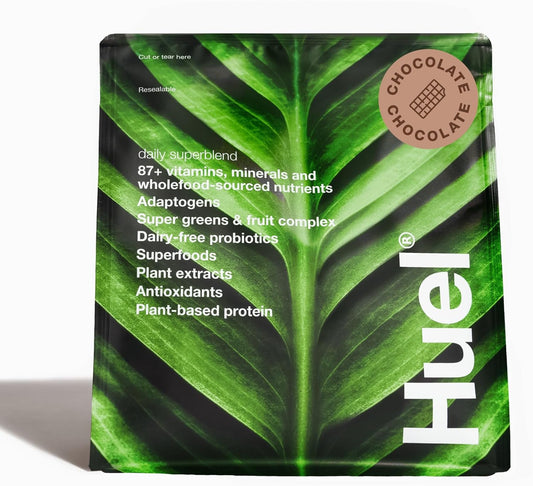 Huel Chocolate Daily Superblend Powder with 25g Protein | Super Greens & 87 Nutrients | Plant-Based | 19 Servings