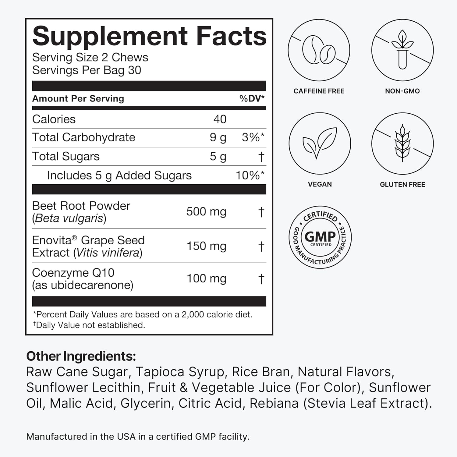 humanN SuperBeets Advanced Memory and Focus Chews - Boost Brain Function with Beetroot Extract and Clinically Researched Ingredients