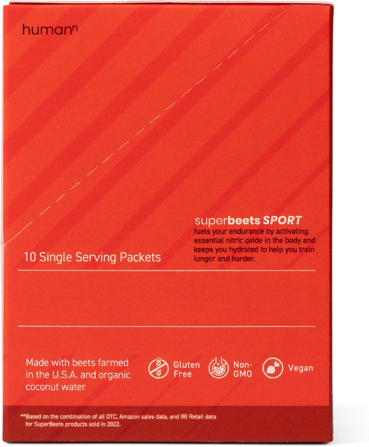 humanN SuperBeets Sport Powder Canister & 10 Count Packets - Boost Performance with Nitric Oxide Support
