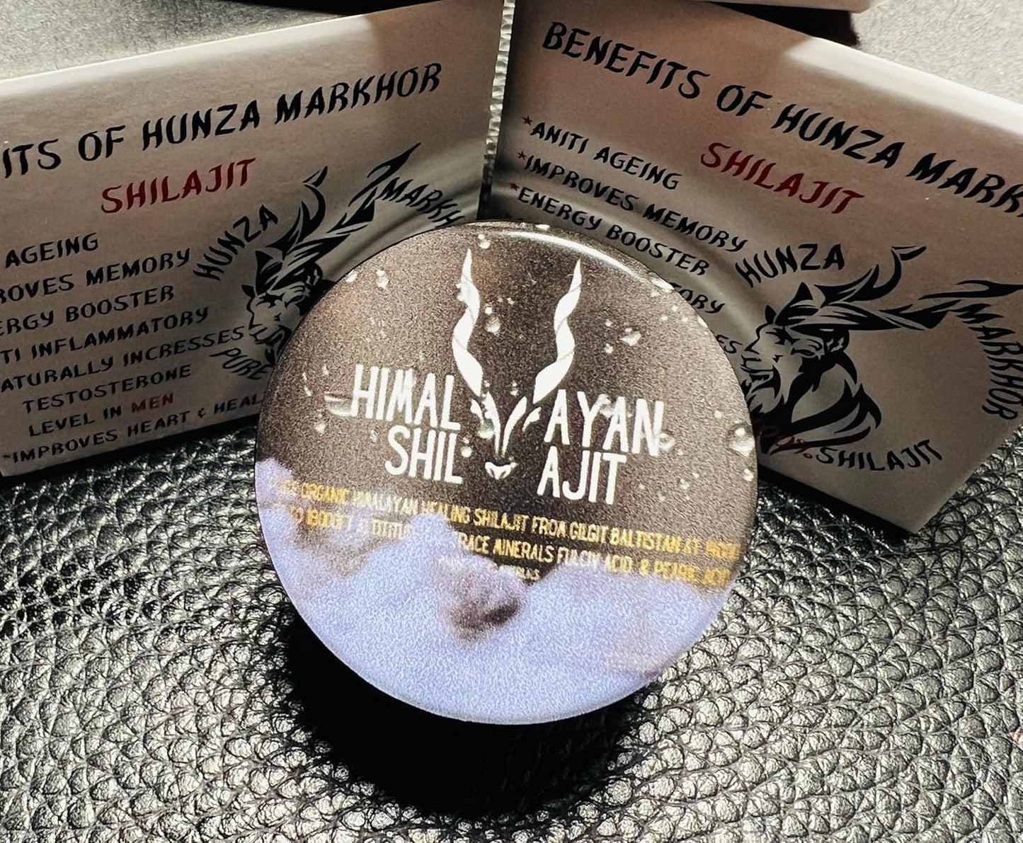 Hunza Markhor Shilajit Resin - 600mg Maximum Potency Organic Himalayan Shilajit with 85+ Trace Minerals & Fulvic Acid for Energy and Immune Support - 40g