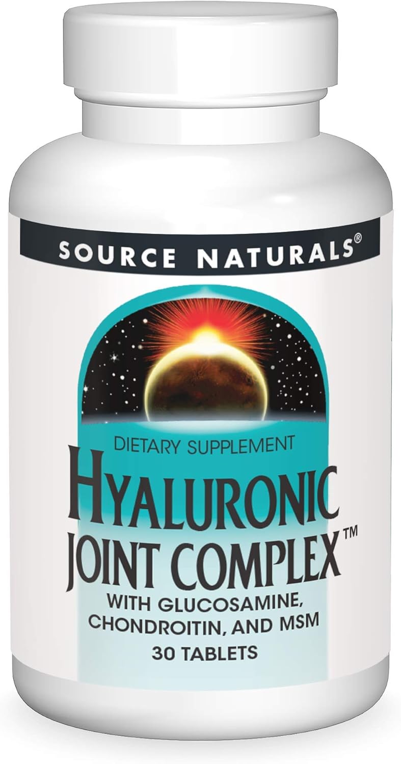 Hyaluronic Joint Complex with Glucosamine, Chondroitin & MSM - 30 Tablets by Source Naturals