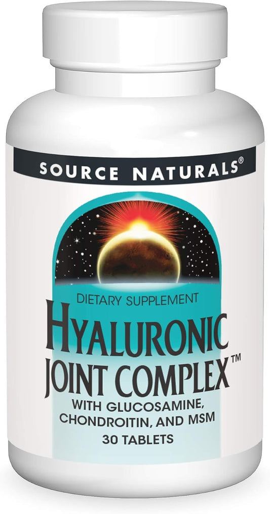 Hyaluronic Joint Complex with Glucosamine, Chondroitin & MSM - 30 Tablets by Source Naturals