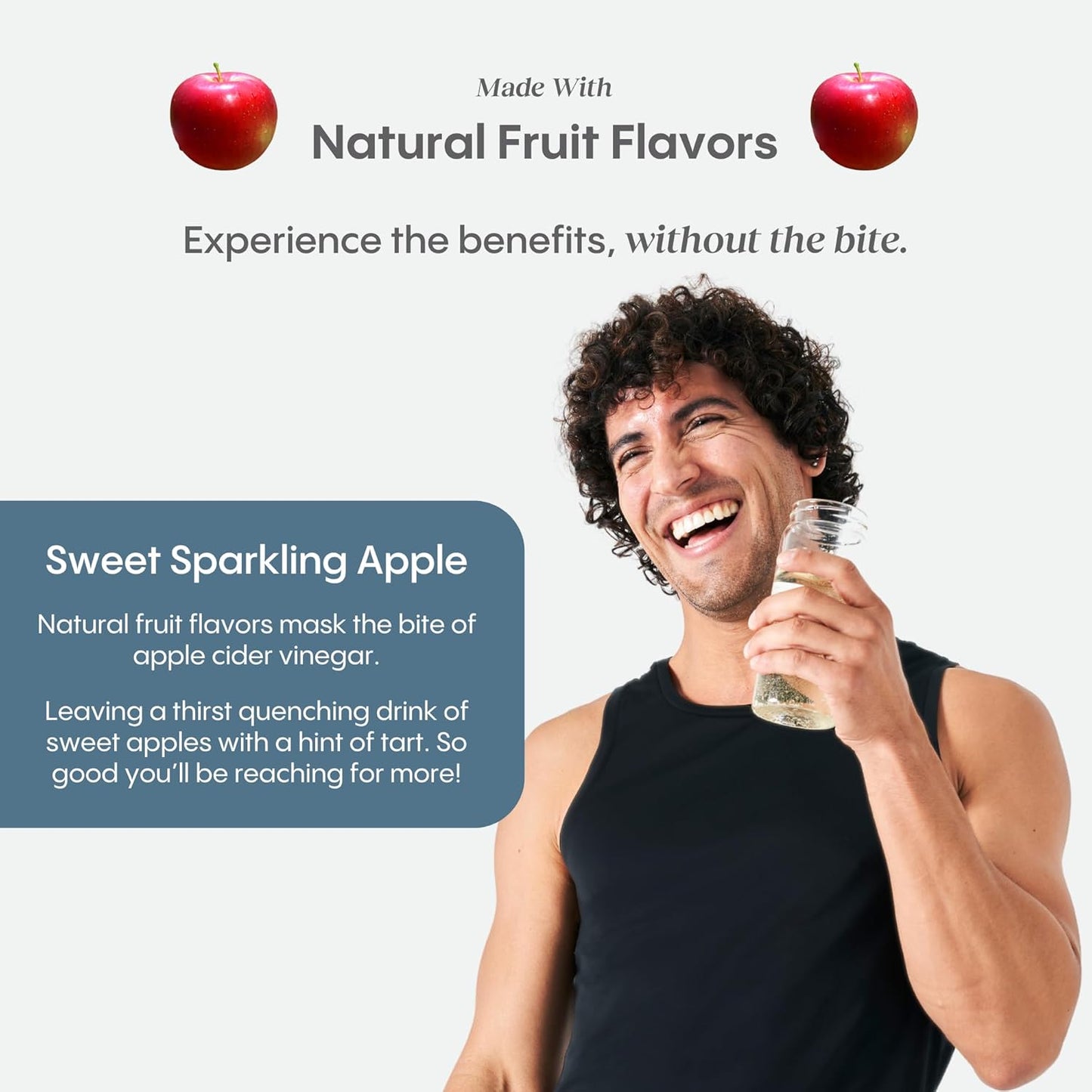 Hydralyte Sparkling Apple ACV Electrolyte Packets - Vitamin C, B12 & B9 - Low Sugar Hydration Sticks for Daily Wellness (30 Count)