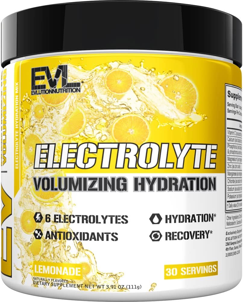 Hydration and Recovery Bundle: Evlution Ultimate Electrolyte & BCAA Powder Stack with 6 Key Electrolytes