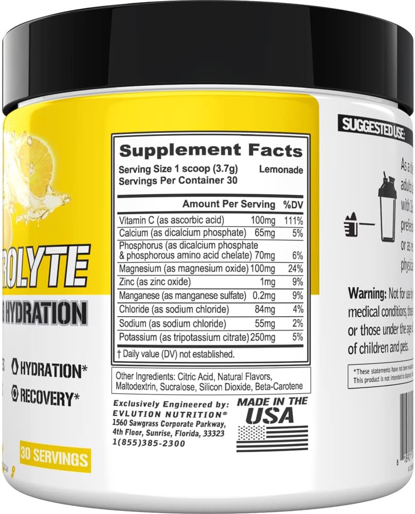 Hydration and Recovery Bundle: Evlution Ultimate Electrolyte & BCAA Powder Stack with 6 Key Electrolytes