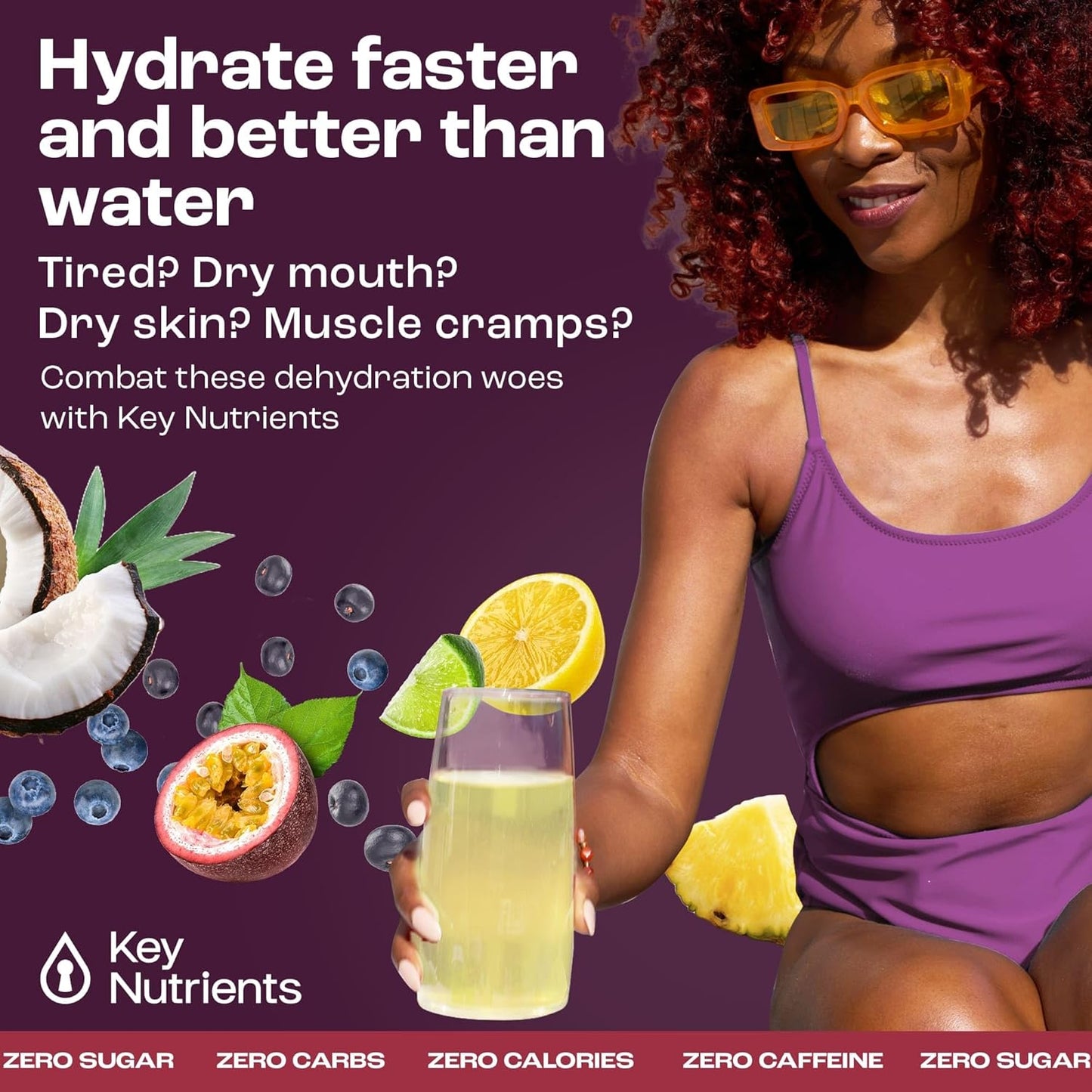 Hydration Packets with 5 Delicious Flavors - No Sugar, No Calories, Gluten Free Electrolytes Powder - 20 Pack Made in USA