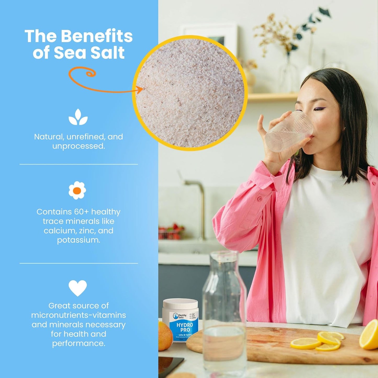 Hydration Powder with Electrolytes for Optimal Replenishment - Sugar Free Formula with 35 Servings