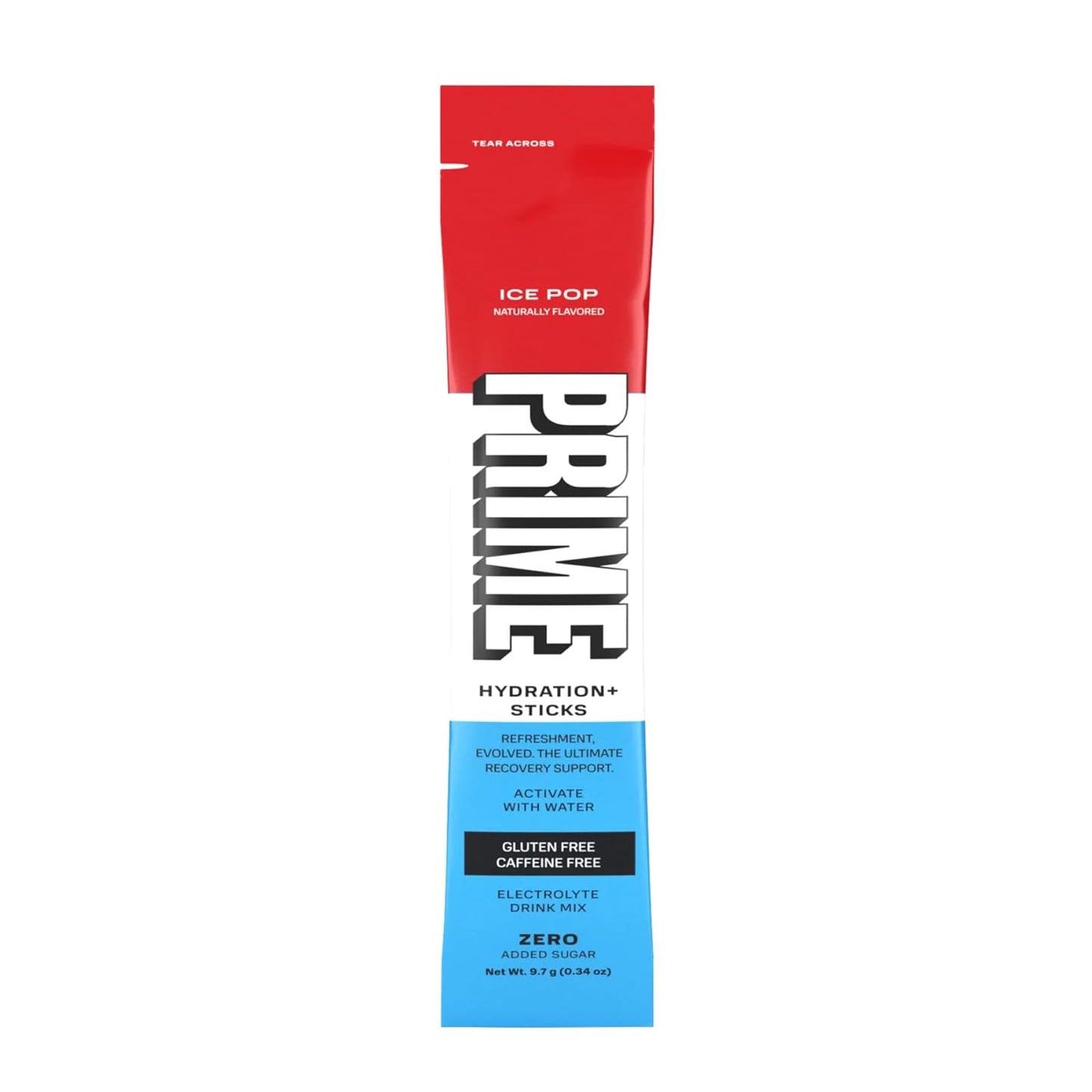 Hydration Sticks Variety Pack with Electrolyte Drink Mix - Ice Pop, Blue Raspberry, Strawberry Watermelon (30 Count)