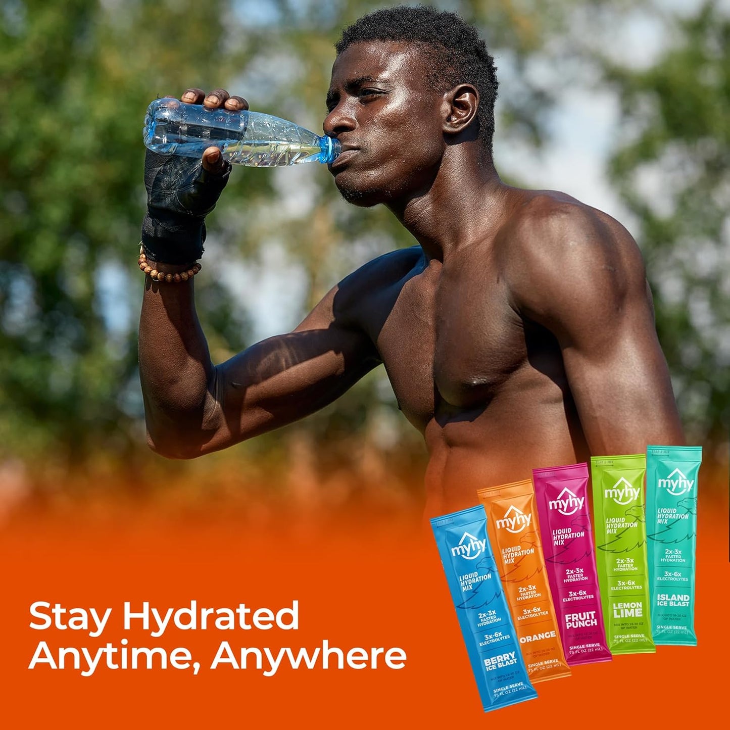 Hydration Support Drink Mix Packets for Adults & Kids - Orange, 50 Count - Electrolyte Formula for Travel, Pregnancy, Sports, Hangovers, Bachelor & Bachelorette Parties