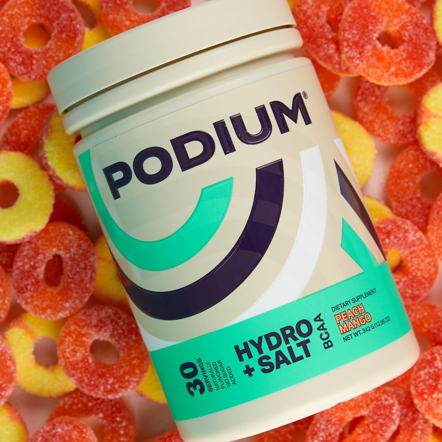 Hydro & Salt Mango Peach BCAA Powder - 30 Servings for Hydration & Recovery with Electrolytes