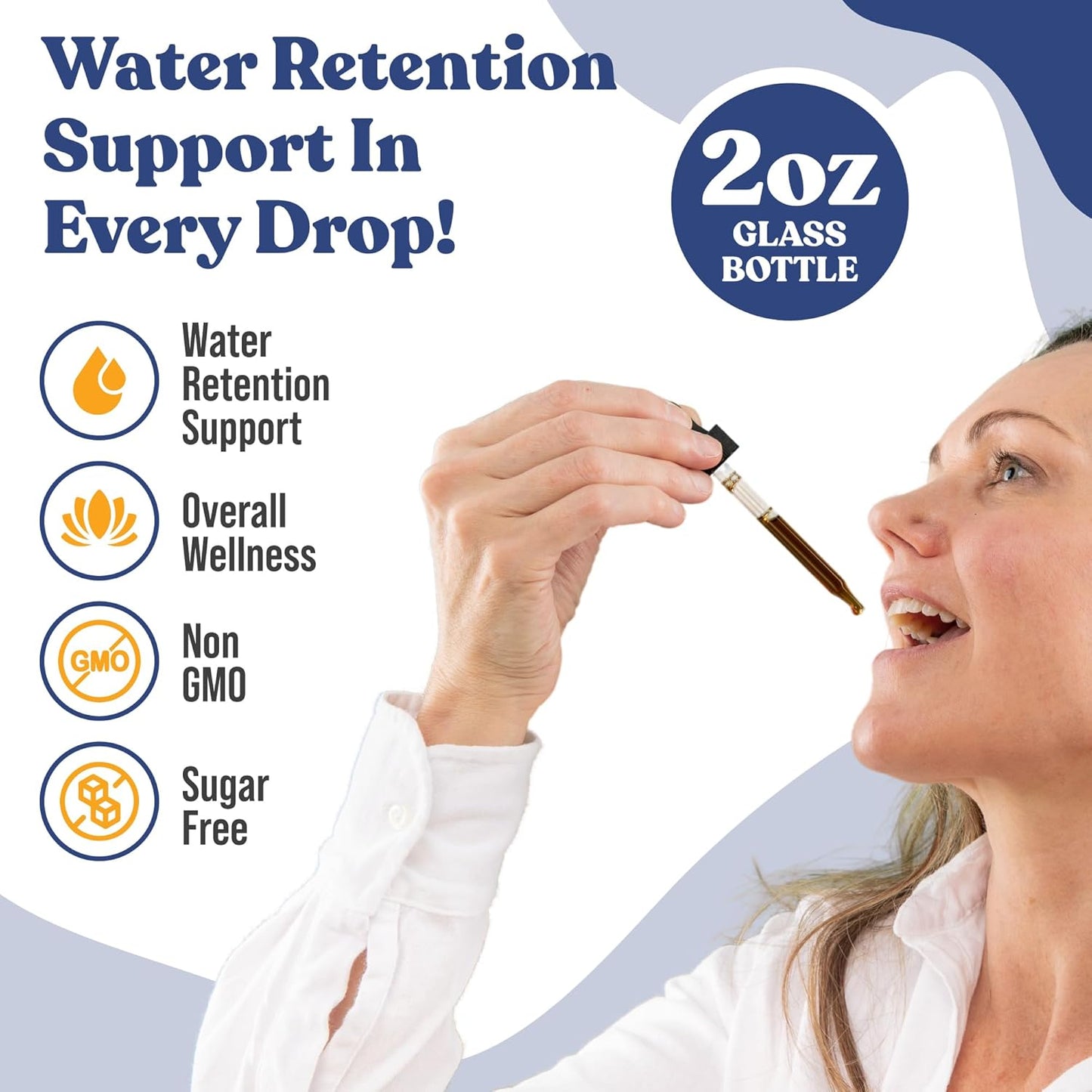 Hydrocin Liquid Diuretic Supplement - Natural Water Retention Support with Dandelion, Uva Ursi, Juniper Berry, Celery Seed, Green Tea - Fast Absorption Formula by Rejuvica Health