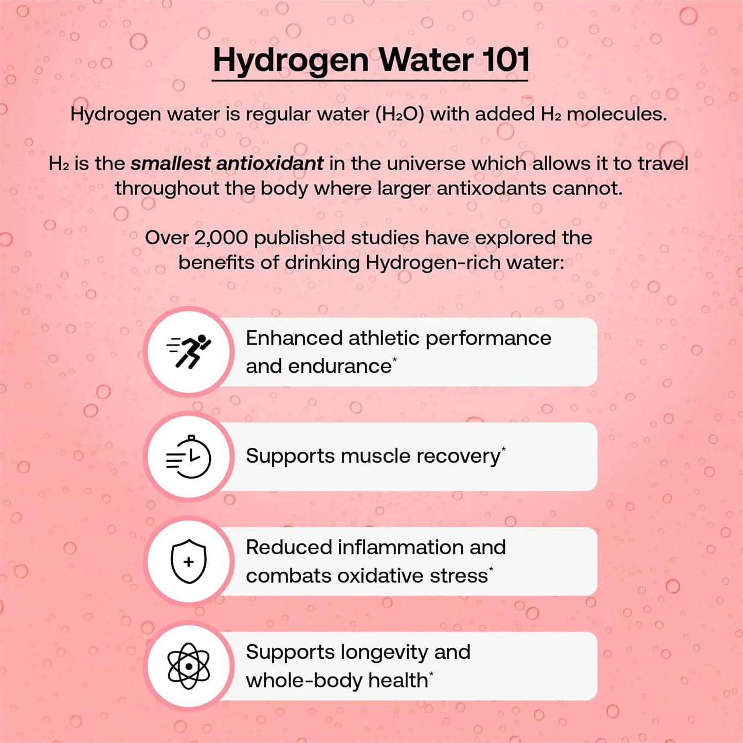 Hydrofy Hydrogen Water Drink Mix with Electrolytes | Raspberry Flavor | 25 Packets | No Sugar & Minerals for Superior Hydration