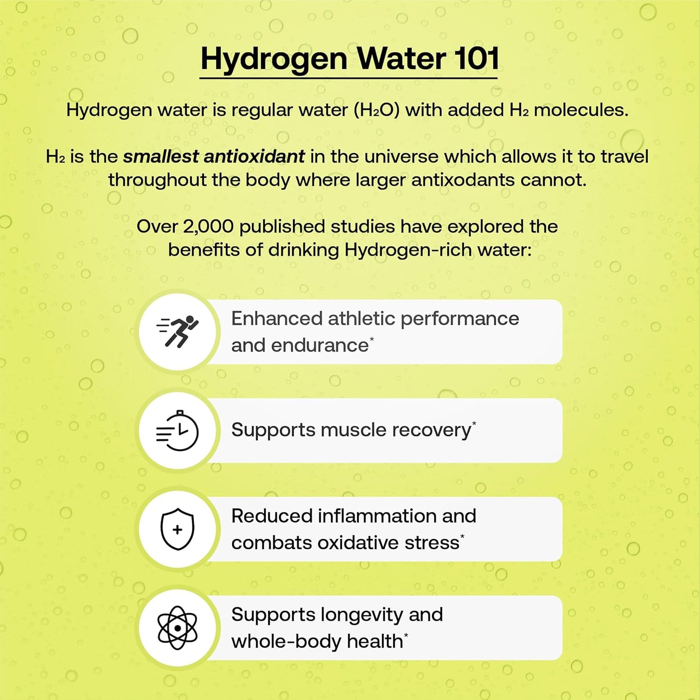 Hydrofy Hydrogen Water & Electrolyte Drink Mix Packets - Superior Hydration with H2, Sodium, Potassium, Magnesium, Calcium, Minerals - Lemon Lime - 25 ct - Sugar-Free