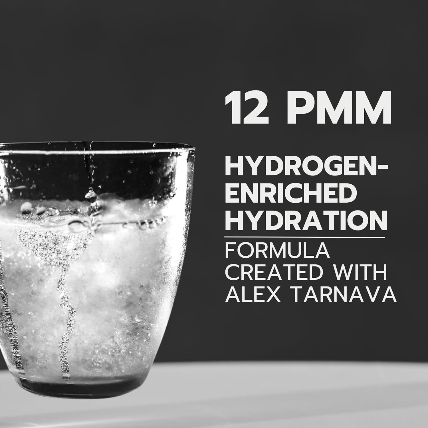 Hydrogen Water Tablets: 60 Tablets, 12 PPM H2 Molecular Hydrogen for Drinking Water