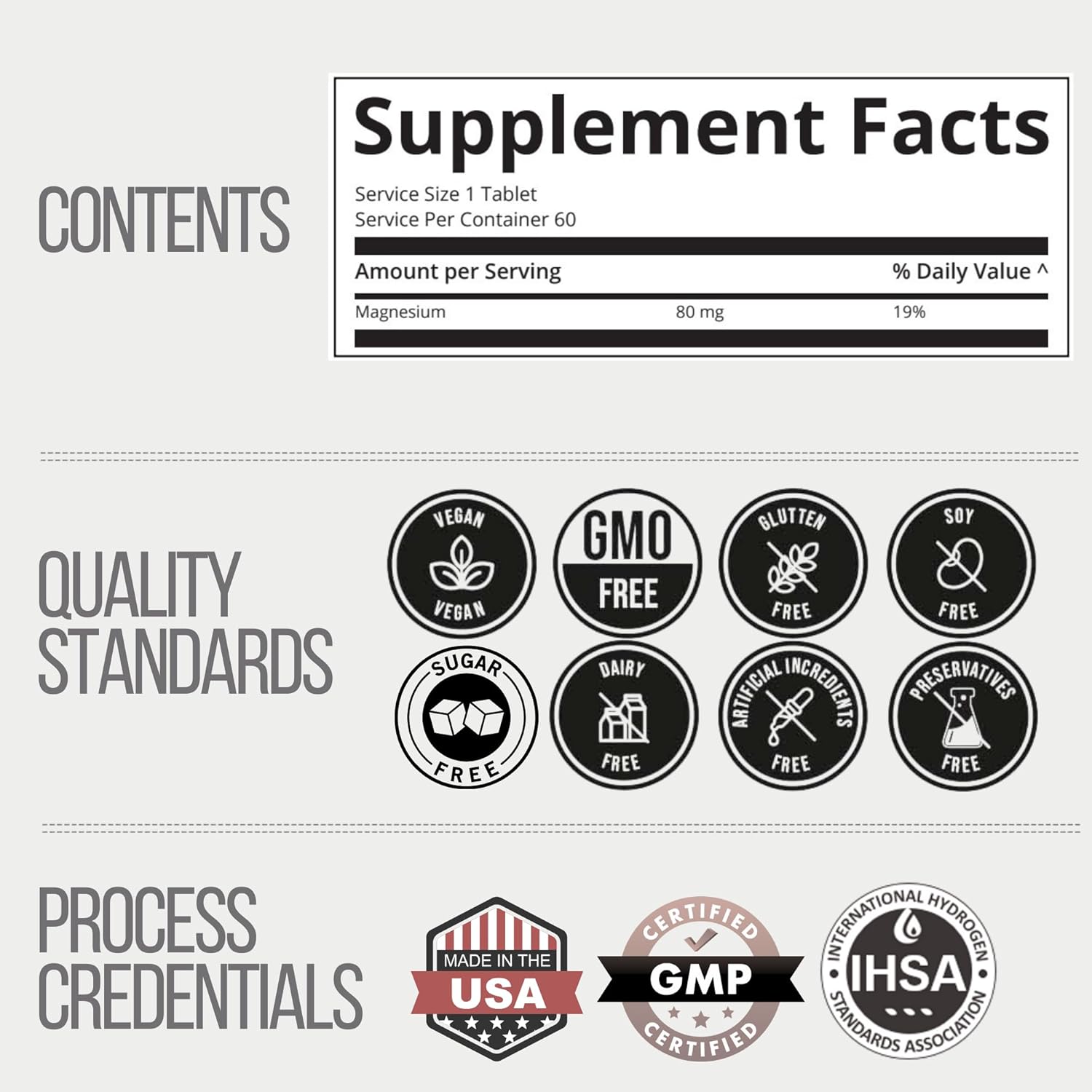 Hydrogen Water Tablets: 60 Tablets, 12 PPM H2 Molecular Hydrogen for Drinking Water