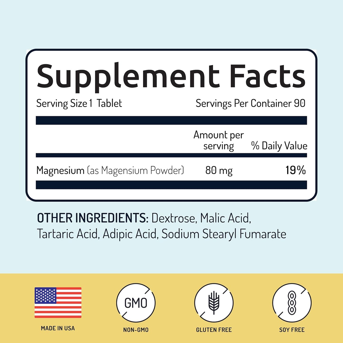 Hydrogen Water Tablets with Magnesium - 90 Servings for Energy, Brain Health, Cognitive Support - Non-GMO & Gluten Free