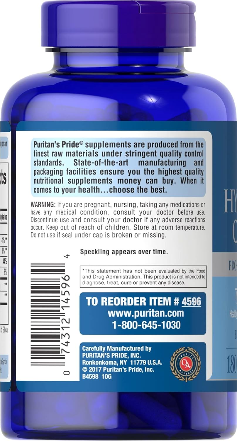 Hydrolyzed Collagen 1000mg Caplets for Skin, Bones, and Joints - Dietary Supplement for Men and Women by Puritan's Pride