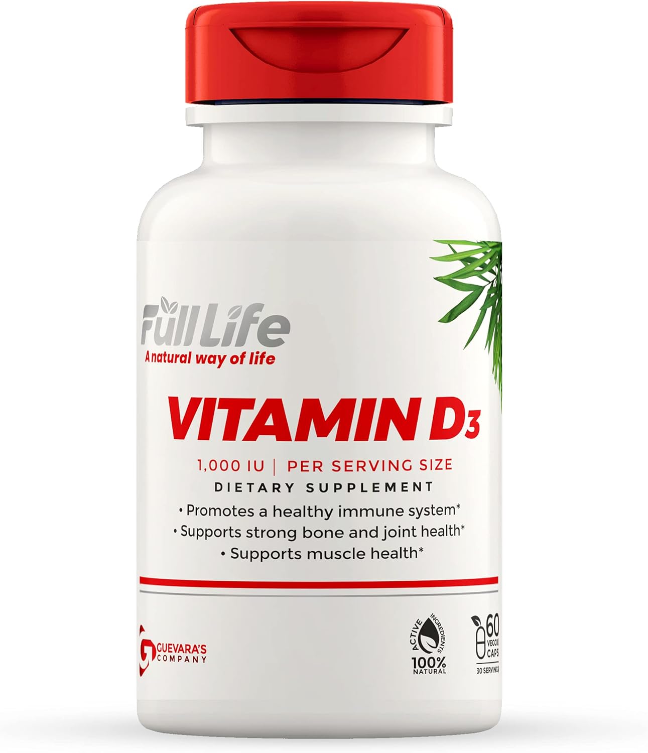 Hydrolyzed Collagen and Vitamin D3 Supplements - Bovine Collagen Pills for Women and Men - Gluten-Free Veggie Capsules for a Full Life