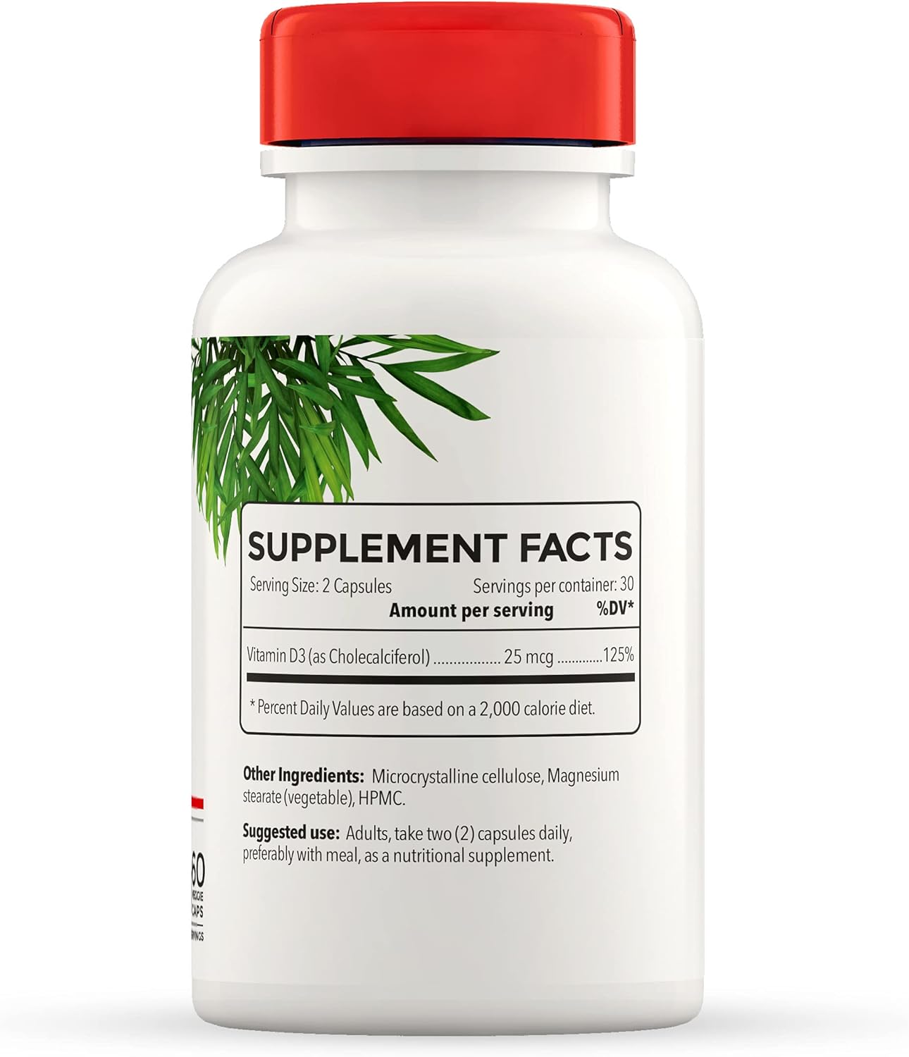 Hydrolyzed Collagen and Vitamin D3 Supplements - Bovine Collagen Pills for Women and Men - Gluten-Free Veggie Capsules for a Full Life