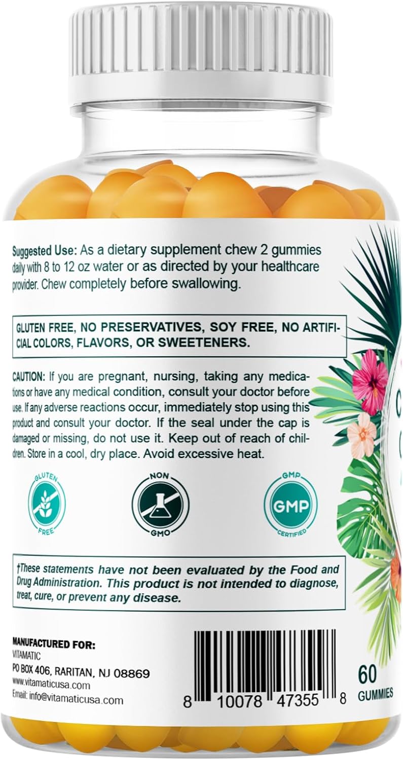 Hydrolyzed Collagen Gummies with Vitamin C, Zinc, and Biotin - 2 Pack, 200 mg, 120 Gummies