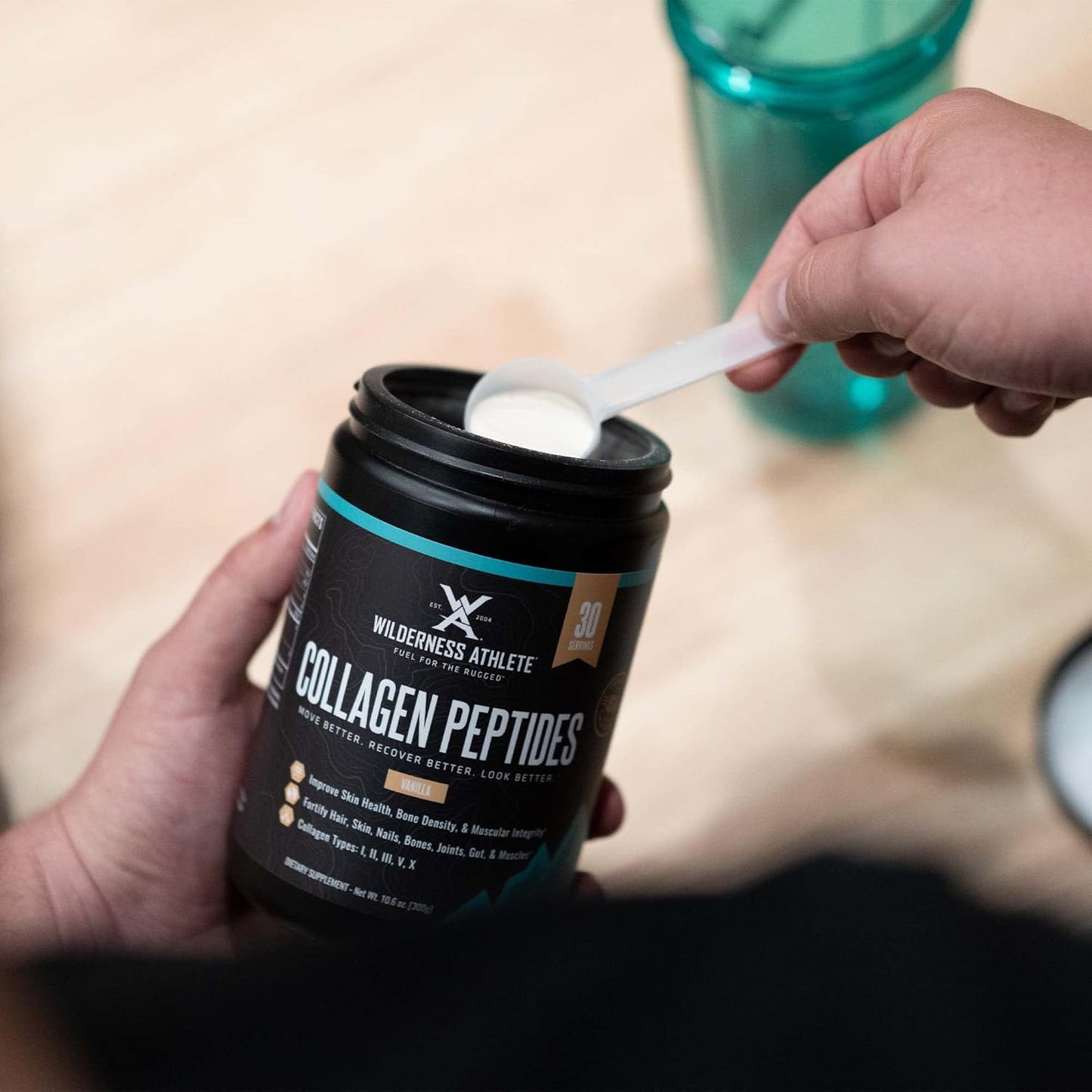 Hydrolyzed Collagen Peptides Powder for Bone Health & Joint Support - Wilderness Athlete Anti Aging Supplement for Women & Men