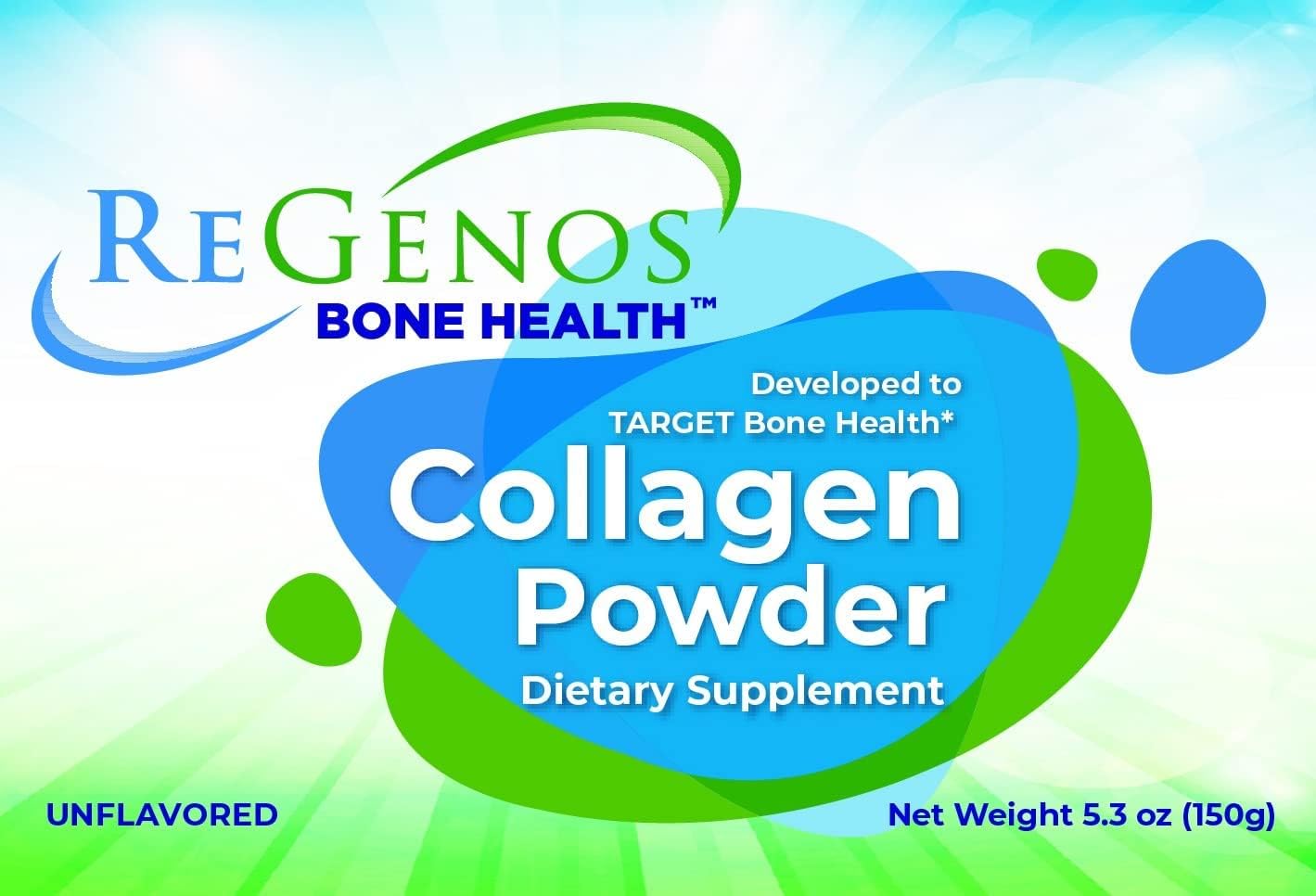 Hydrolyzed Collagen Powder Supplement for Bone Health - Unflavored Bioactive Peptides, Protein, Gluten Free, Kosher - 30 Day Supply