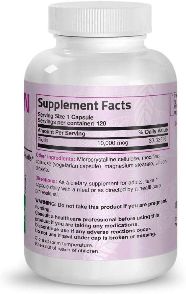 Hydrolyzed Marine Collagen Peptides Powder with Biotin for Hair, Skin, and Nails - 10,000 Mcg Ultra Supplement