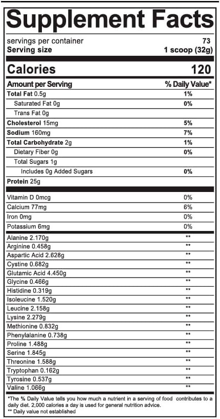 Hydrolyzed Whey Protein Isolate Powder 5lb - Cookies & Cream, 25g Protein/serving, Muscle Building, Lean Growth, Easy Digestion, Gluten & Lactose Free, Fast Absorption