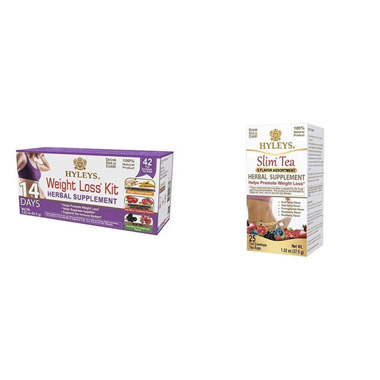 Hyleys 14 Day Slimming Formula Tea and Slim Tea Variety Pack - 5 Flavors