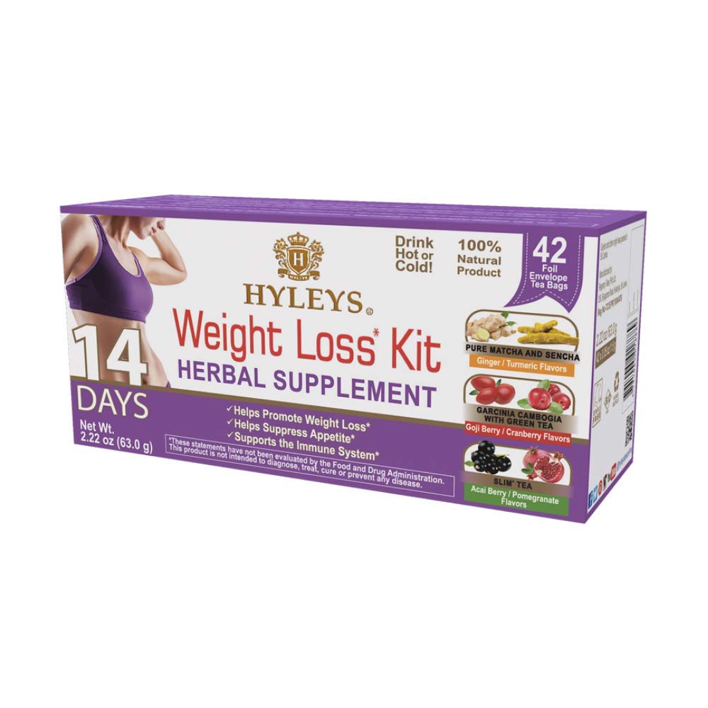 Hyleys 14 Day Slimming Formula Tea and Slim Tea Variety Pack - 5 Flavors