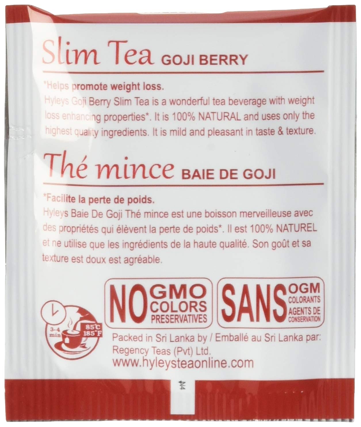 Hyleys Goji Berry Weight Management Tea Bundle - 14 Day Slim Tea for Slimming Formula (1 Pack)