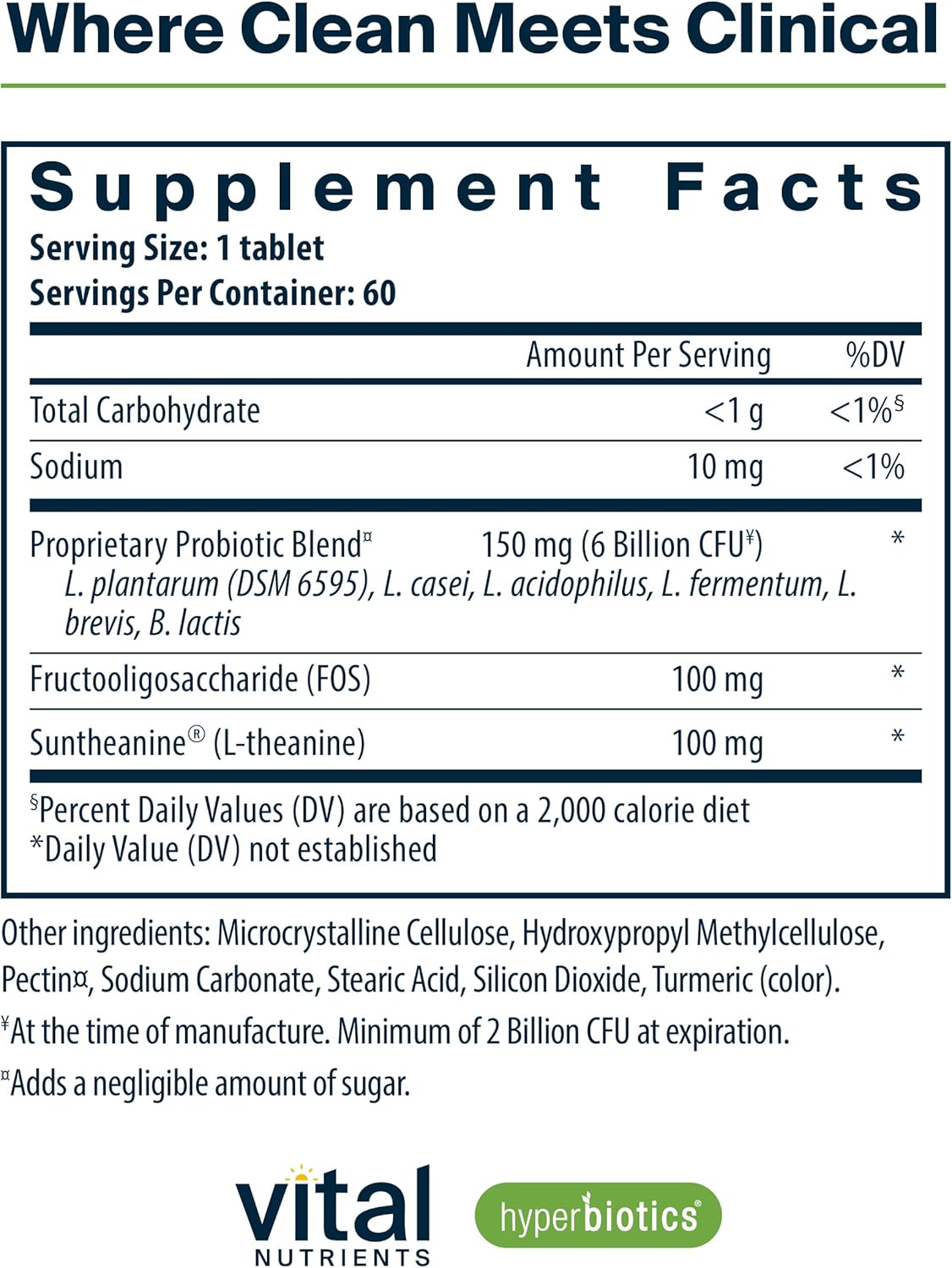 Hyperbiotics Pro-Mood Probiotic Supplement - Supports Stress Management, Calmness, Focus, & Immune Function - Vegan, Dairy & Gluten Free - 60 Count