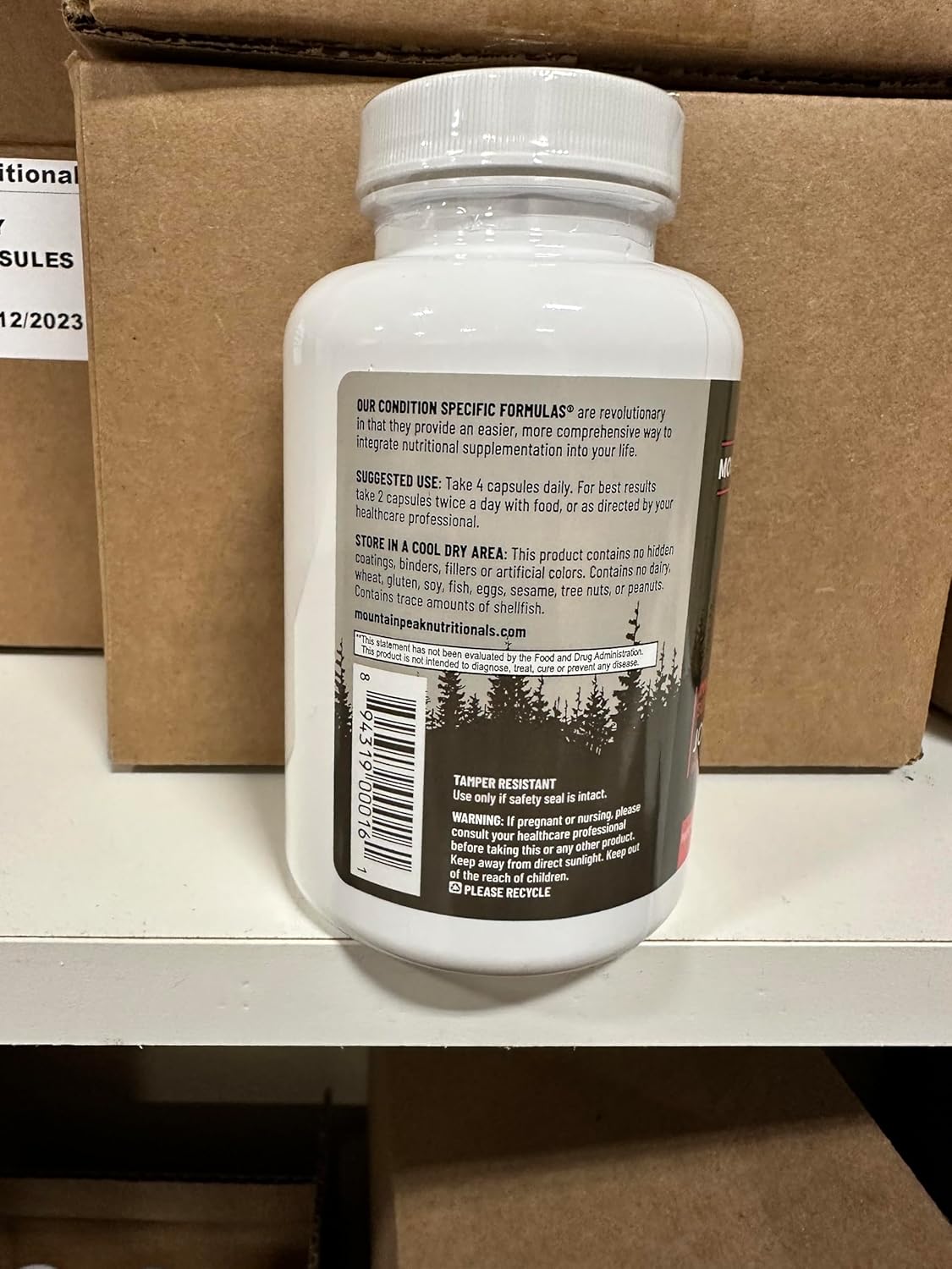 Hypoallergenic Joint Support Supplement with Glucosamine, Boswellia & Vitamin C for Flexibility & Mobility - 120 Capsules