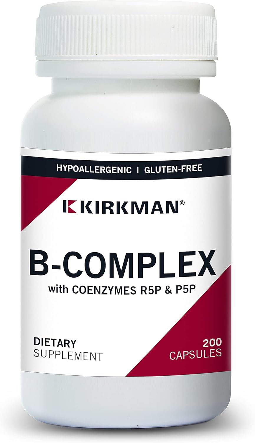 Hypoallergenic Kirkman B-Complex with CoEnzymes - 200 Vegetarian Capsules
