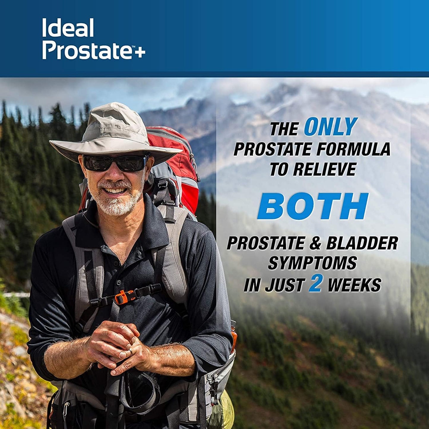 Ideal Prostate Plus Therabotanics Advanced Men's Prostate Support with Saw Palmetto, Lycopene - Natural Relief - 2 Bottles