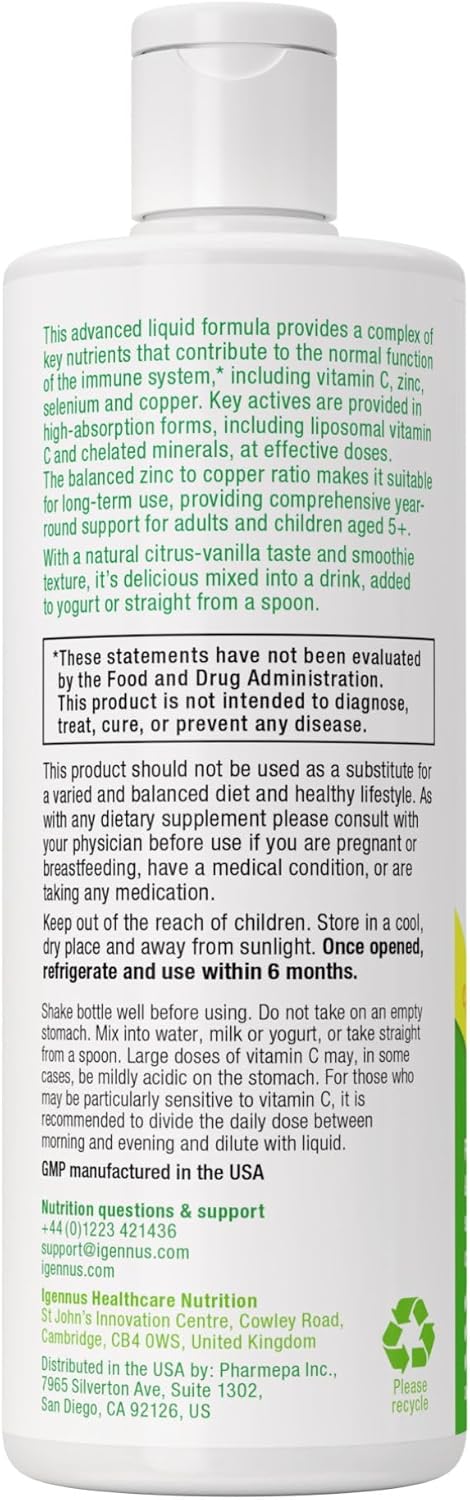 Igennus Healthcare Nutrition Super B-Complex with Liposomal Vitamin C 1000mg and Zinc Bundle for Immune Support