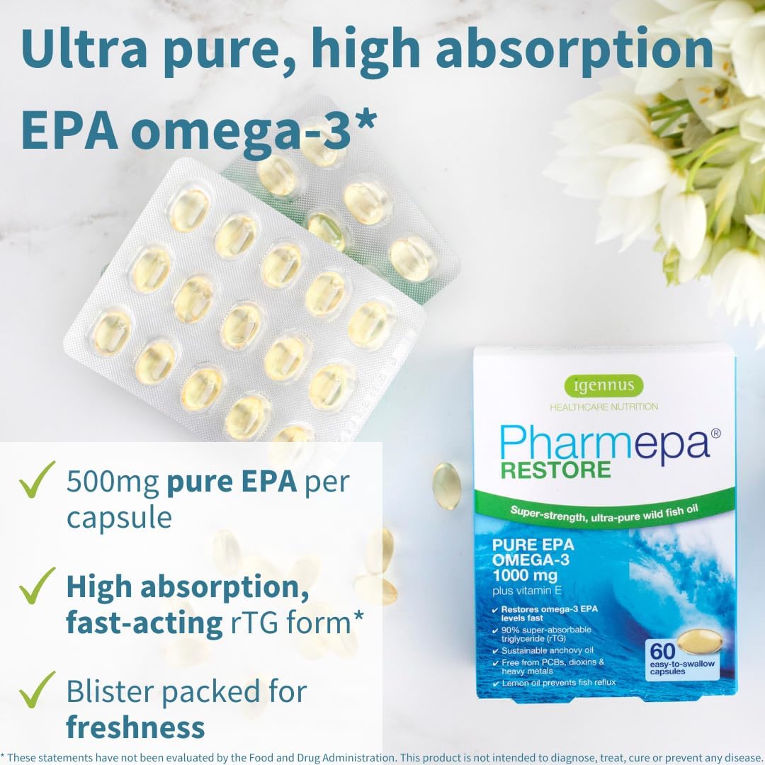 Igennus Heart Health Bundle: Pharmepa Restore EPA & VESIsorb Ubiquinol-QH CoQ10 by Igennus Healthcare Nutrition