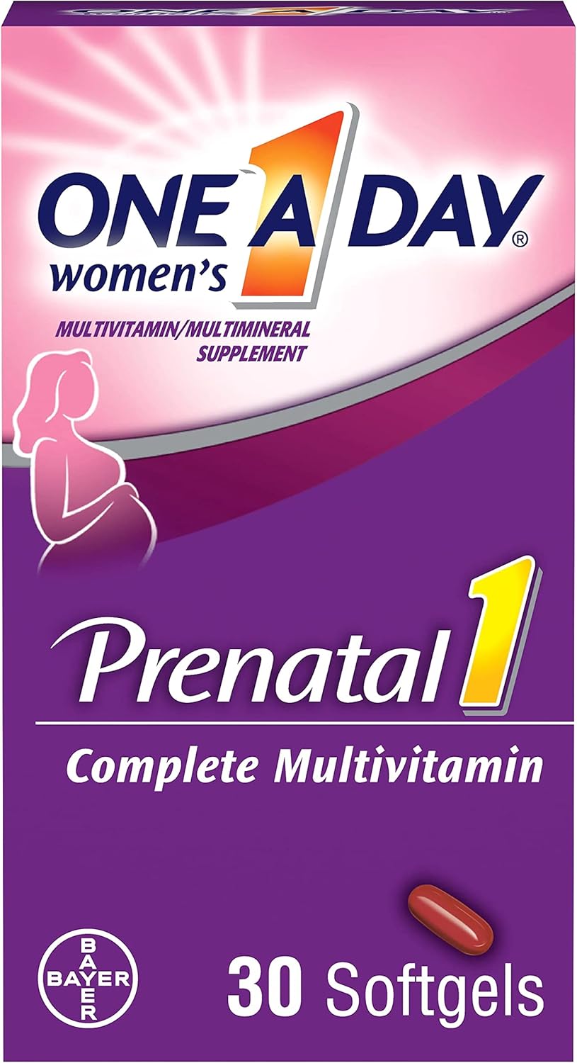 ikj Prenatal Multivitamin for Women with Folic Acid, DHA, and Iron - 30 Ct Bottle