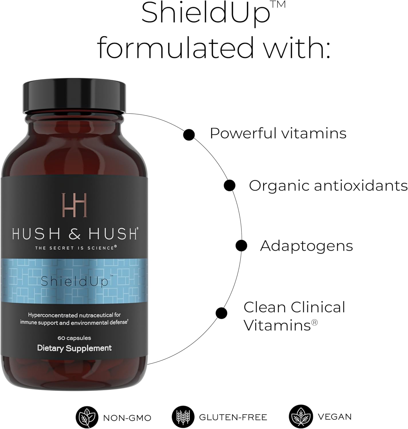 Immune Booster Energy Supplement with Vitamin C, Maca Root, Turmeric, and Matcha Leaf Extract - Vegan and Gluten Free - 60 Capsules