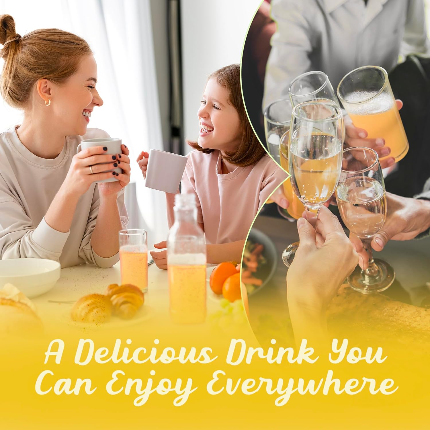 Immune Boosting Fizzy Drink Mix with Astragalus, Ginger, Jujube, Atractylodes, Passion Fruit - 10 Packs + 3 Extra Bags - Herbal Supplement, No Artificial Ingredients